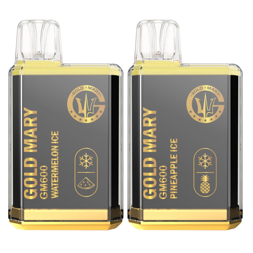 Box Of Gold Bar Vapes Fifty Bar V2 20k Tobacco Disposable .98