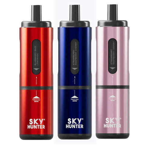 4 in 1 Sky Hunter 2600 Puffs Disposable Vape Pod Kit (Pack of 5)