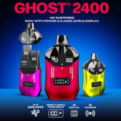 Ghost 2400 Puffs Disposble Vape Box of 5