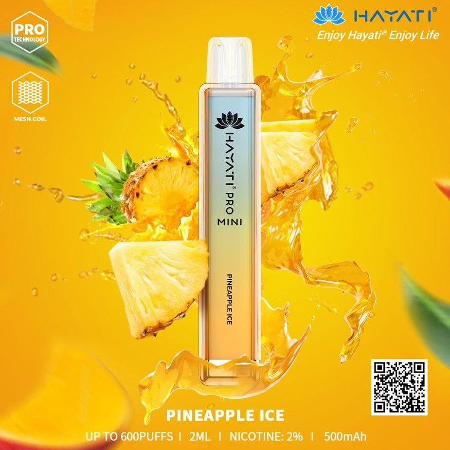 Hayati Pro Mini 600 Puffs Pack of 10 | £29.99 Only